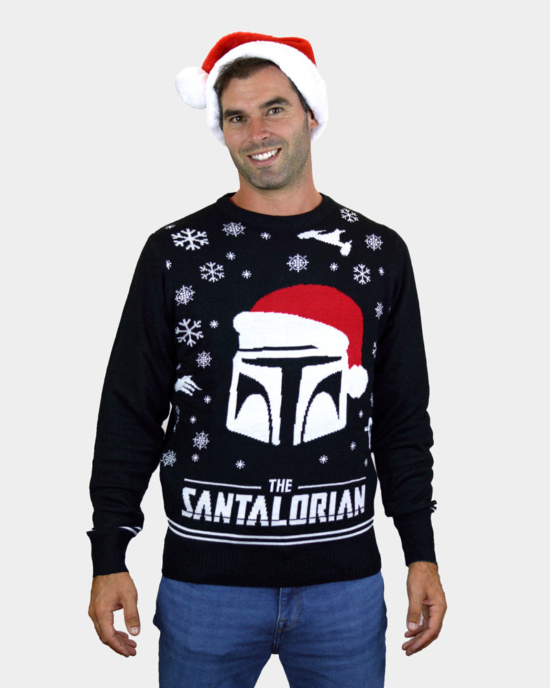 Star Wars Mens The Santalorian Womens Ugly Christmas Sweater
