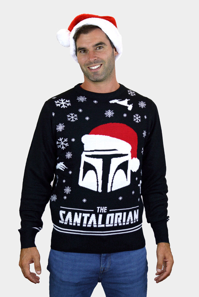 Star Wars Mens The Santalorian Womens Ugly Christmas Sweater