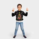 Merry Christmas Boys and Girls Black Ugly Christmas Sweater