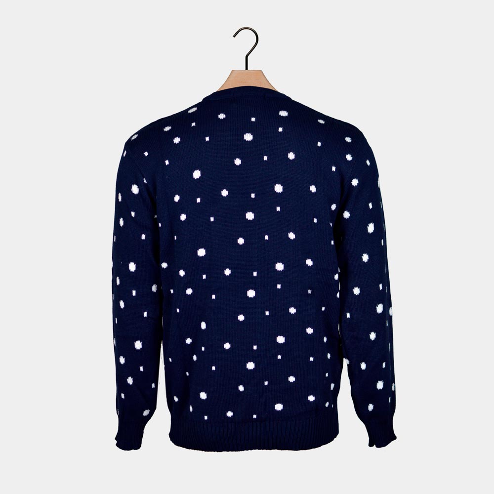 Merry Christmas and Happy New Year Ugly Christmas Sweater Mens