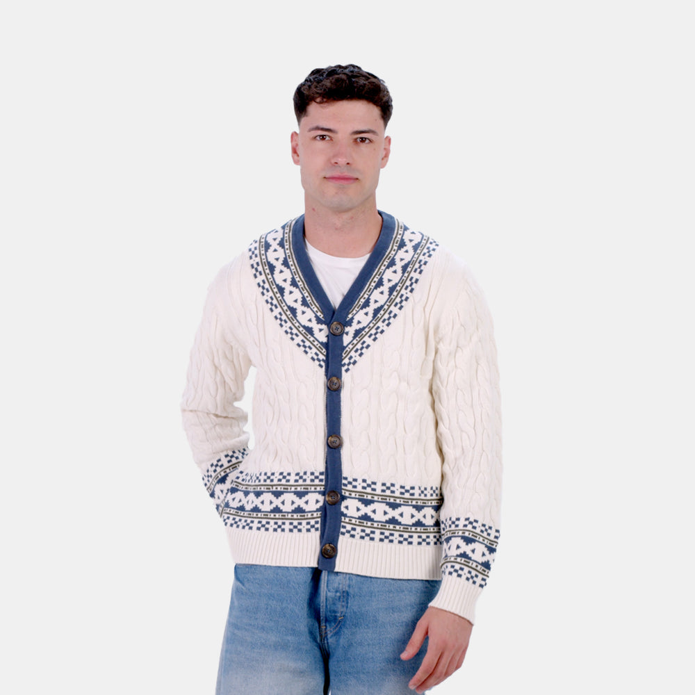 Organic Cotton Couples Cardigan Sweater Cottage Men