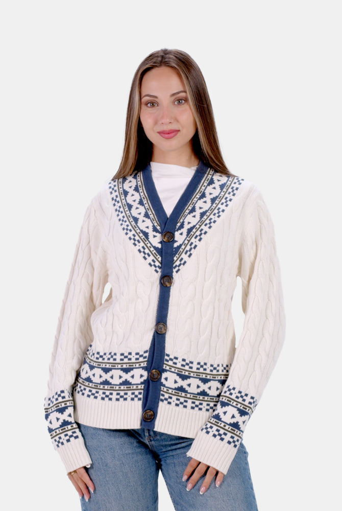 Organic Cotton Couples Cardigan Sweater Cottage Women