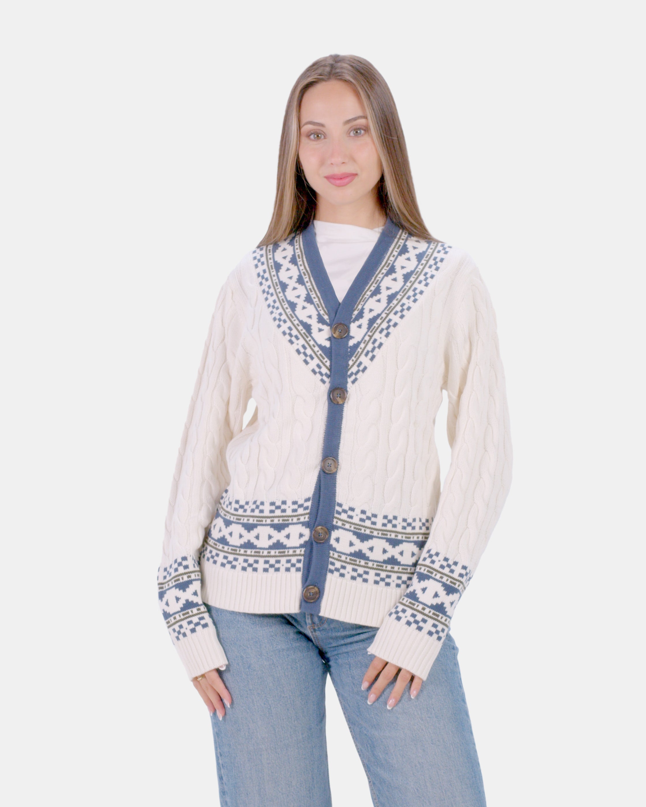 Organic Cotton Couples Cardigan Sweater Cottage Women