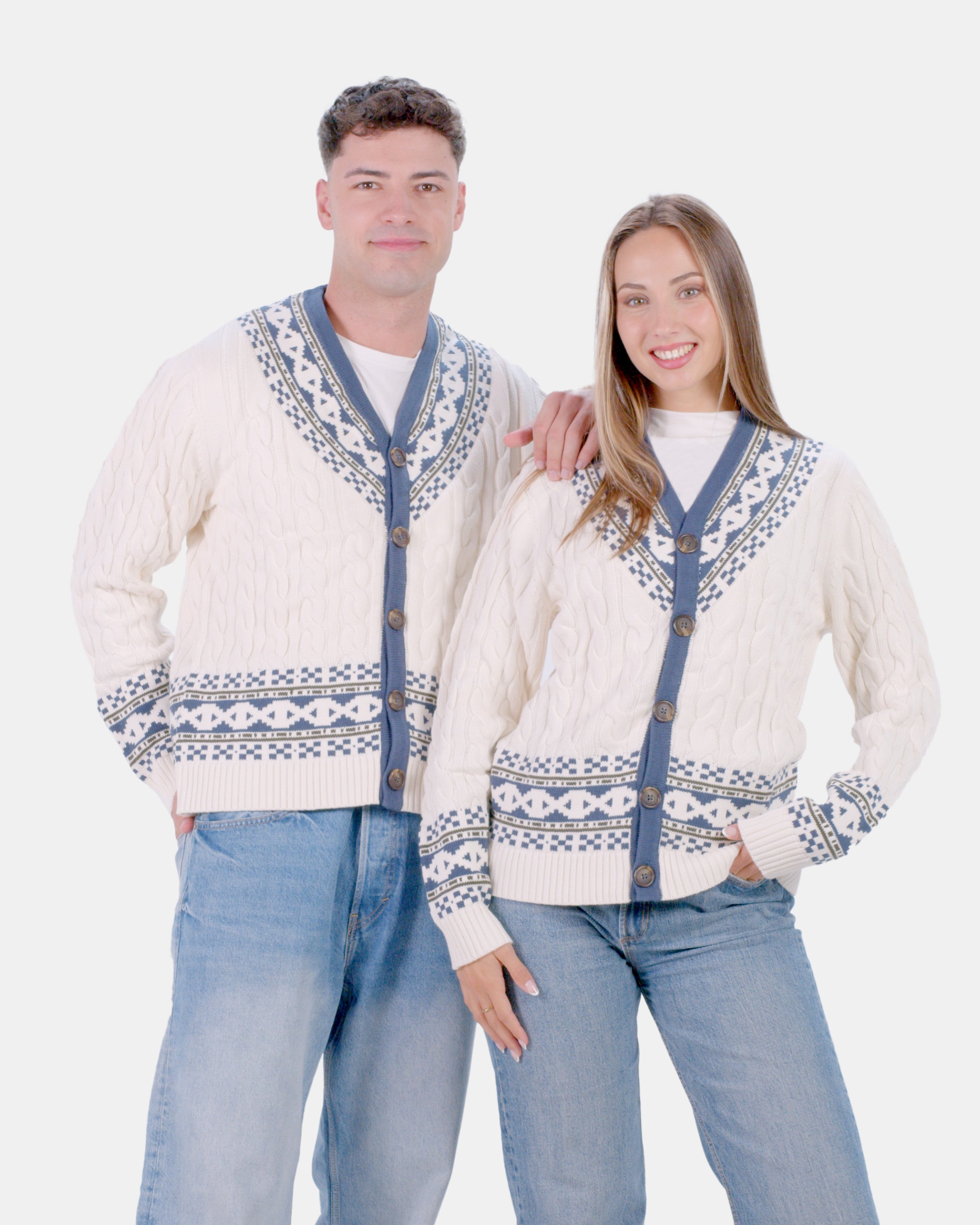 Organic Cotton Couples Cardigan Sweater Cottage