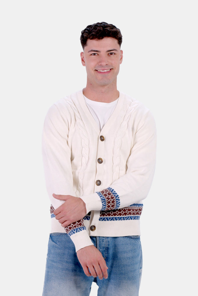 Organic Cotton Couples Cardigan Sweater Renne Men