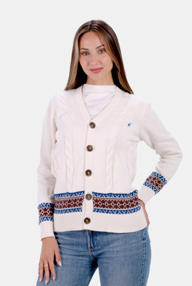 Organic Cotton Couples Cardigan Sweater Renne Women