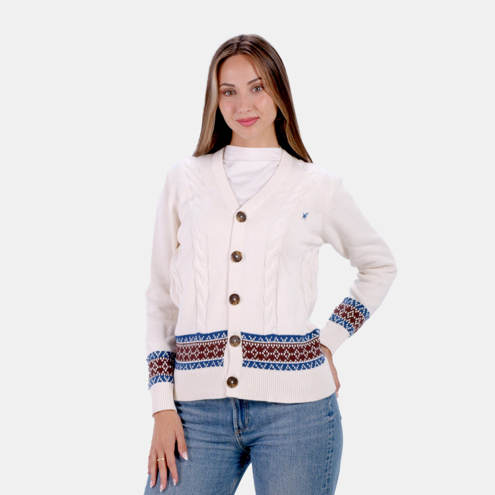 Organic Cotton Couples Cardigan Sweater Renne Women