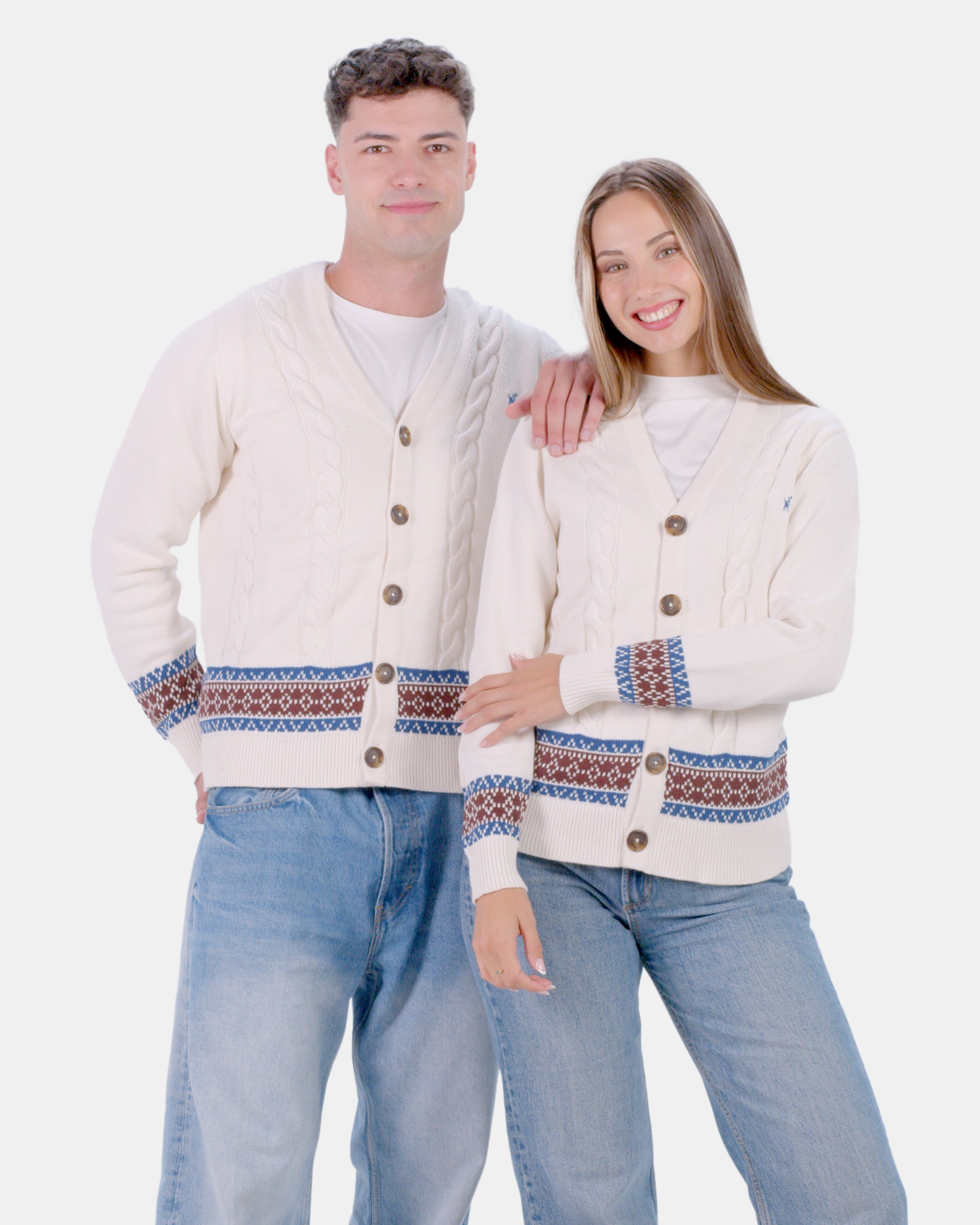 Organic Cotton Couples Cardigan Sweater Renne