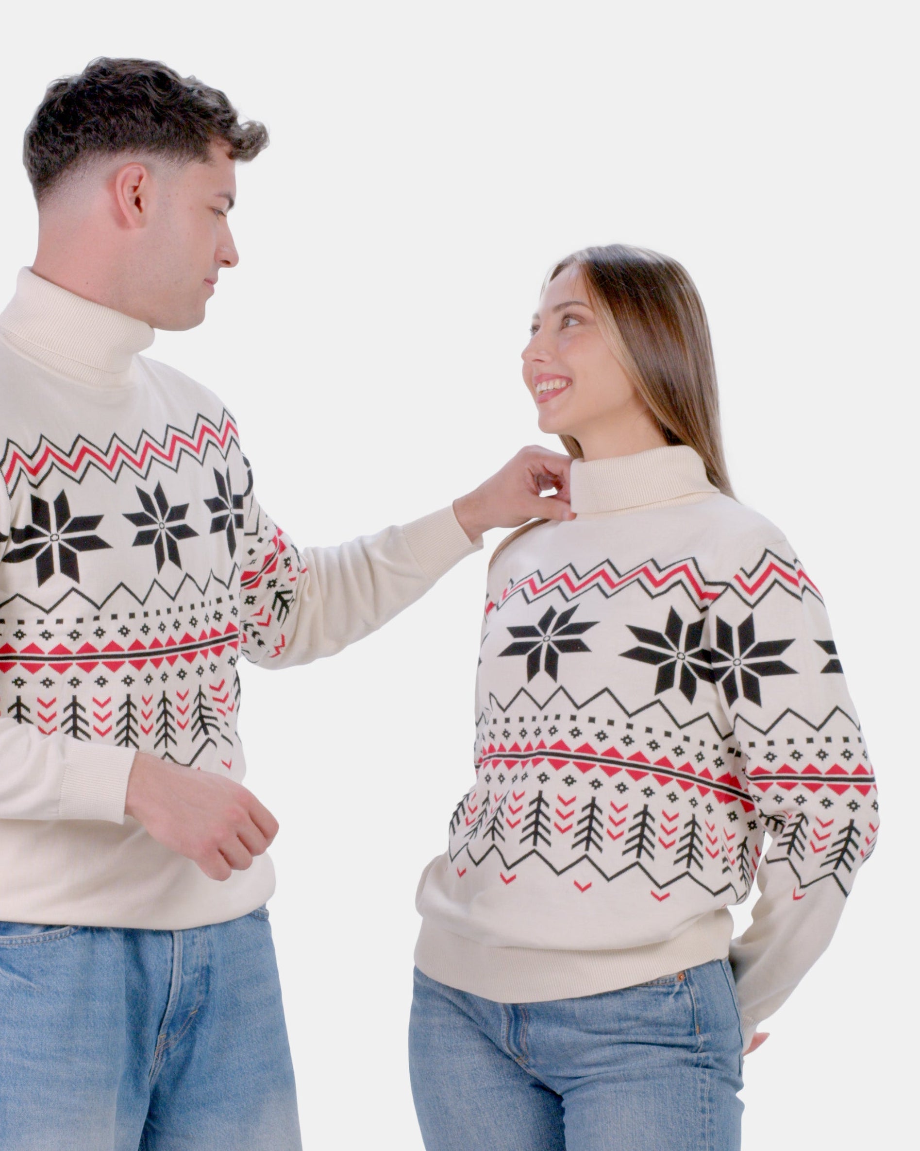 Organic Cotton Mens Sweater Après-ski
Couple