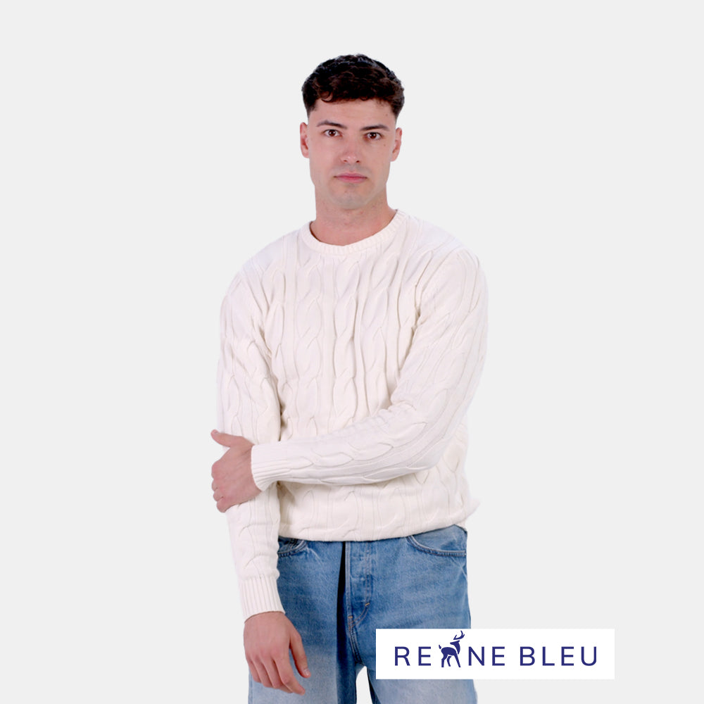 Organic Cotton Mens Sweater Snowfall