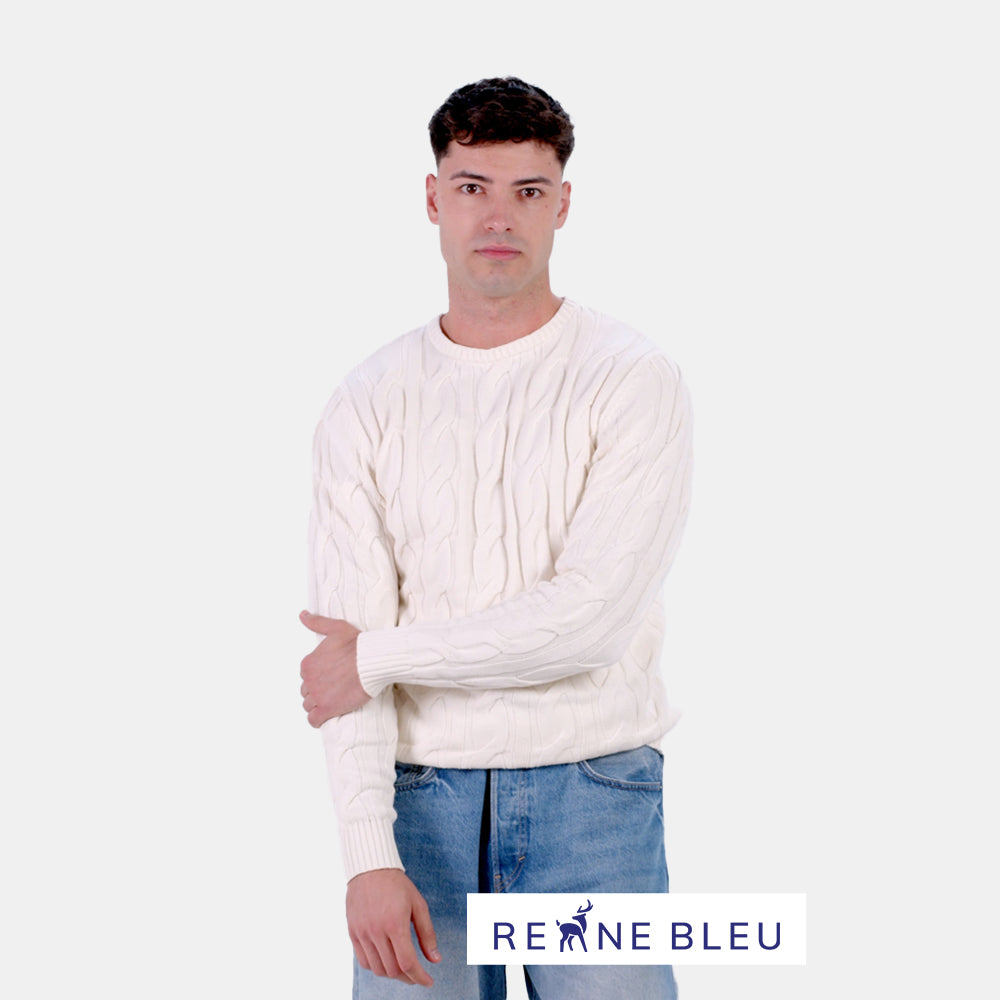 Organic Cotton Mens Sweater Snowfall