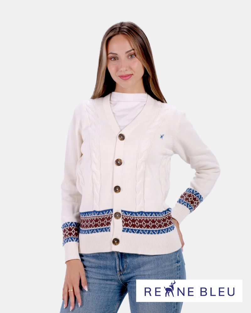 Organic Cotton Womens Cardigan Sweater Renne