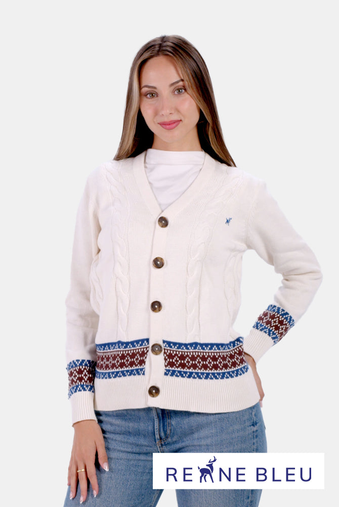 Organic Cotton Womens Cardigan Sweater Renne