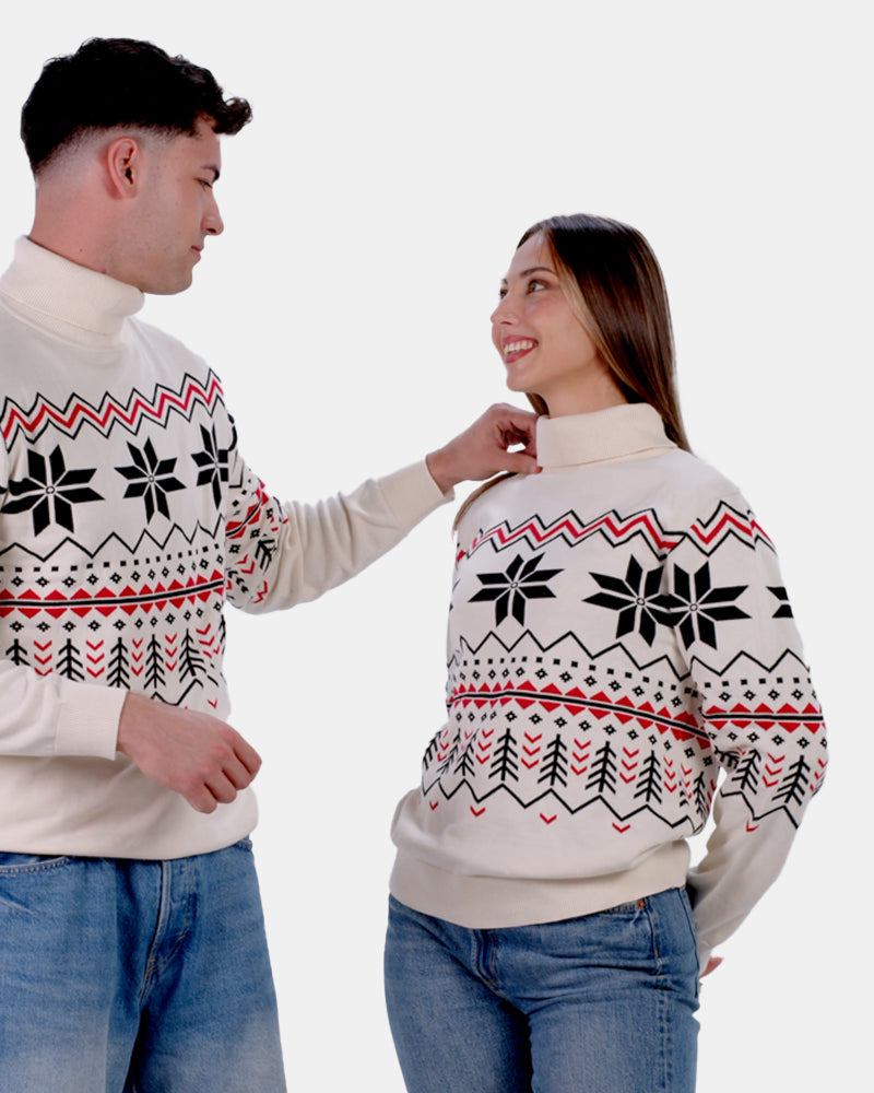 Organic Cotton Womens Sweater Après-ski Couple
