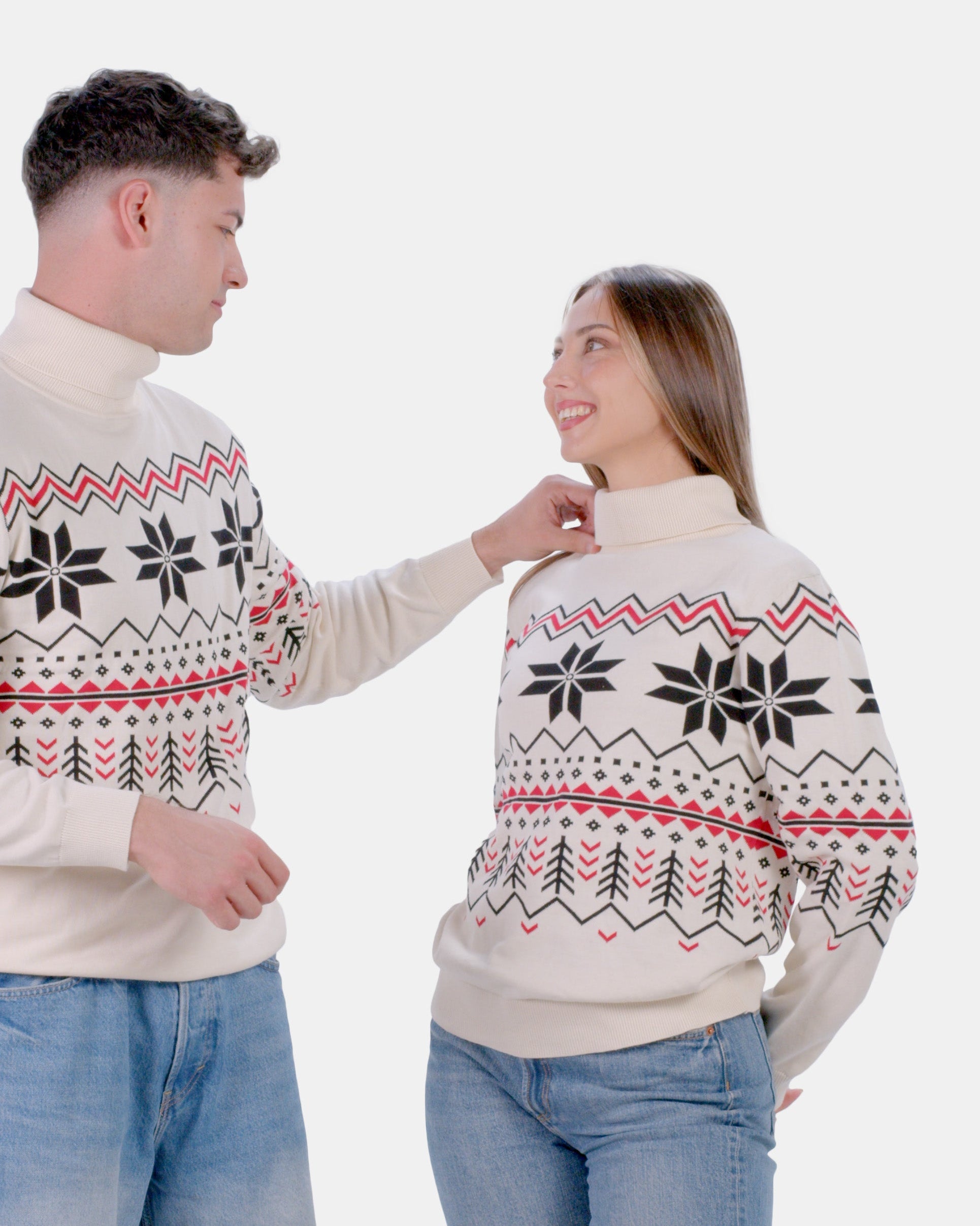 Organic Cotton Womens Sweater Après-ski Couple