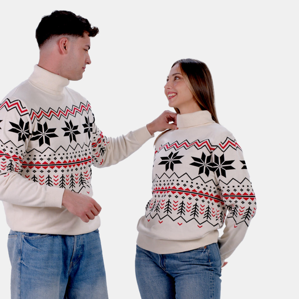 Organic Cotton Womens Sweater Après-ski Couple