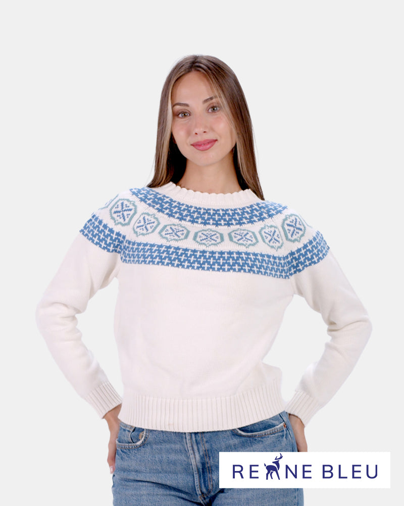 Organic Cotton Womens Sweater Glacier