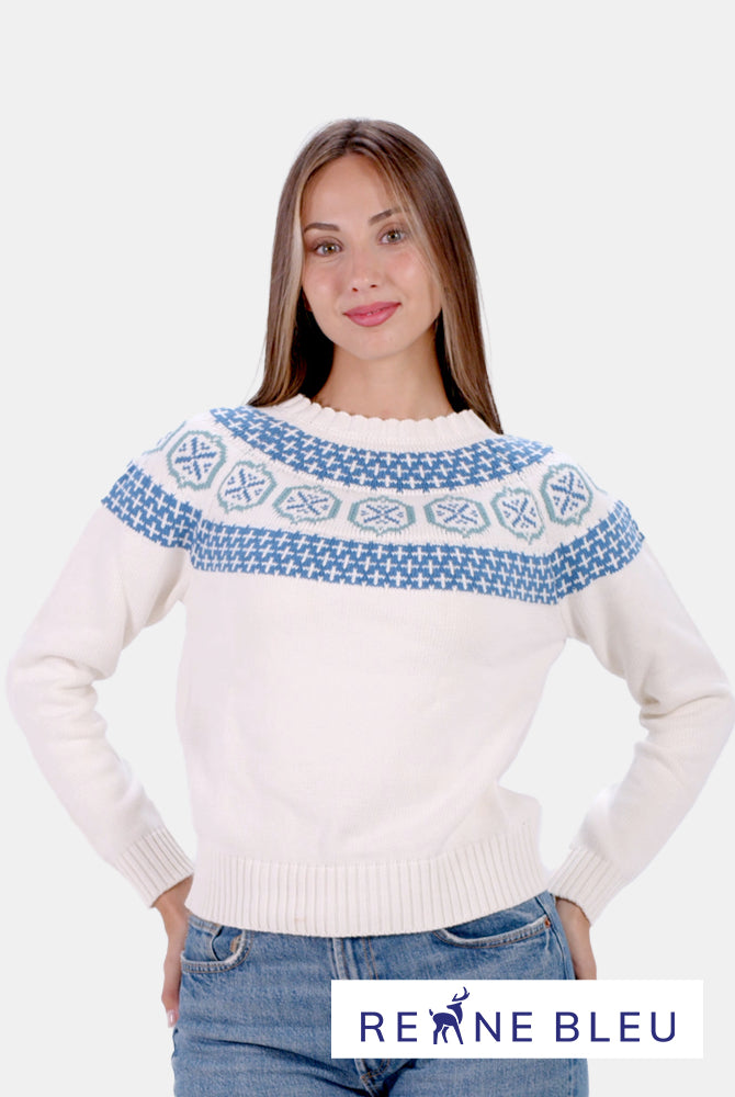 Organic Cotton Womens Sweater Glacier