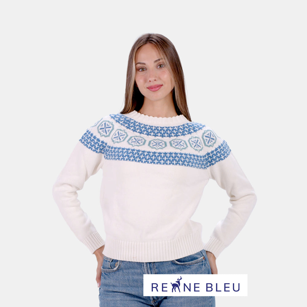 Organic Cotton Womens Sweater Glacier