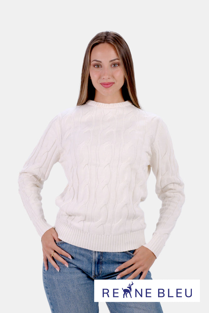 Organic Cotton Womens Sweater Snowfall