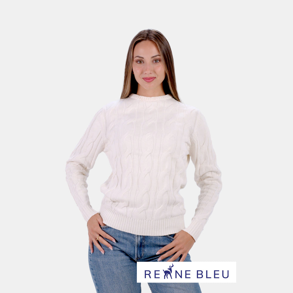 Organic Cotton Womens Sweater Snowfall