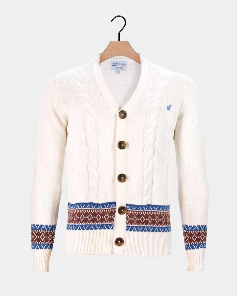Organic Mens Cotton Cardigan Sweater Renne