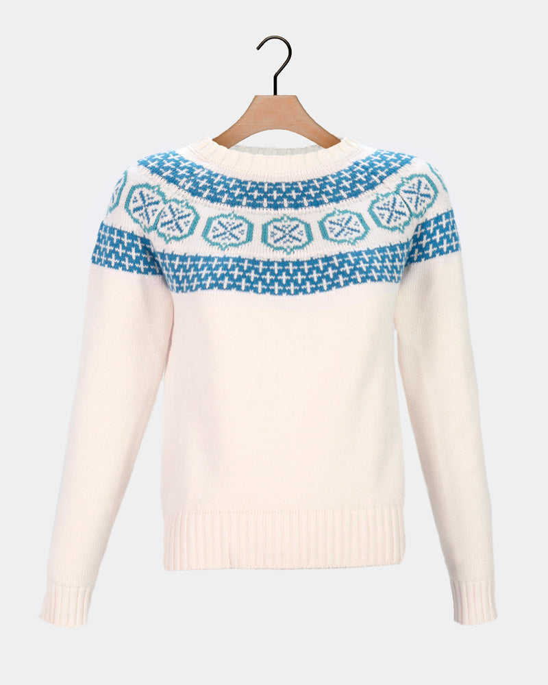 Organic Womens Cotton Sweater Glacier