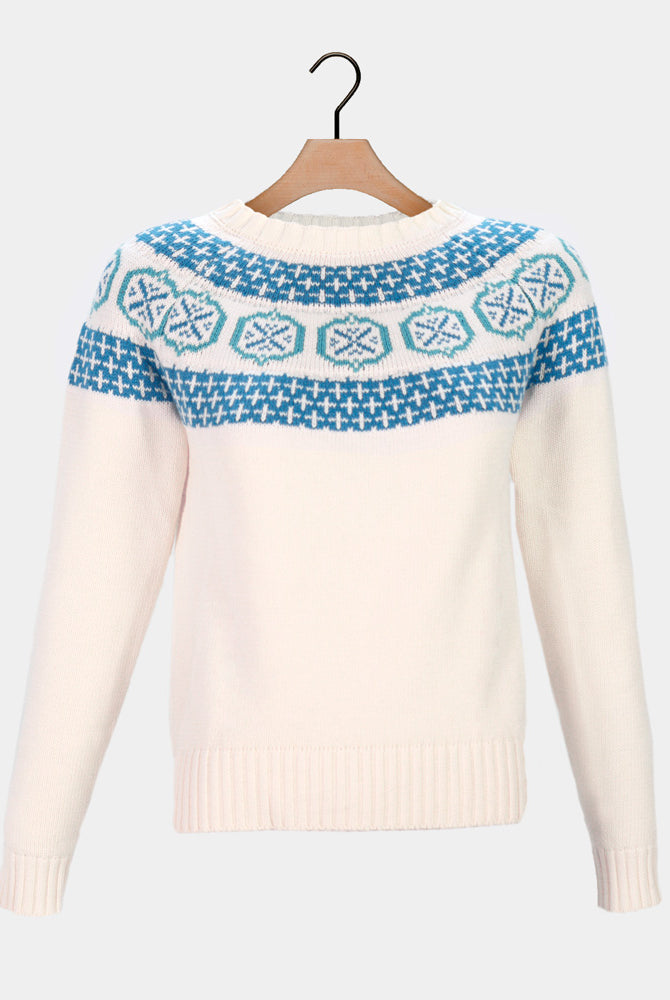 Organic Womens Cotton Sweater Glacier