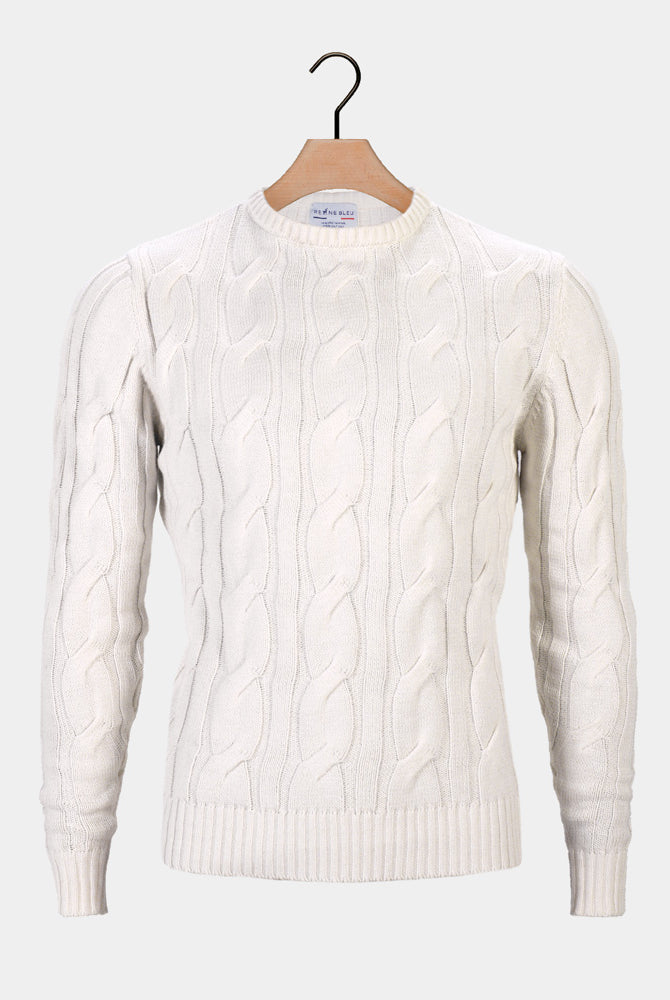 Organic Womens Cotton Sweater Snowfall