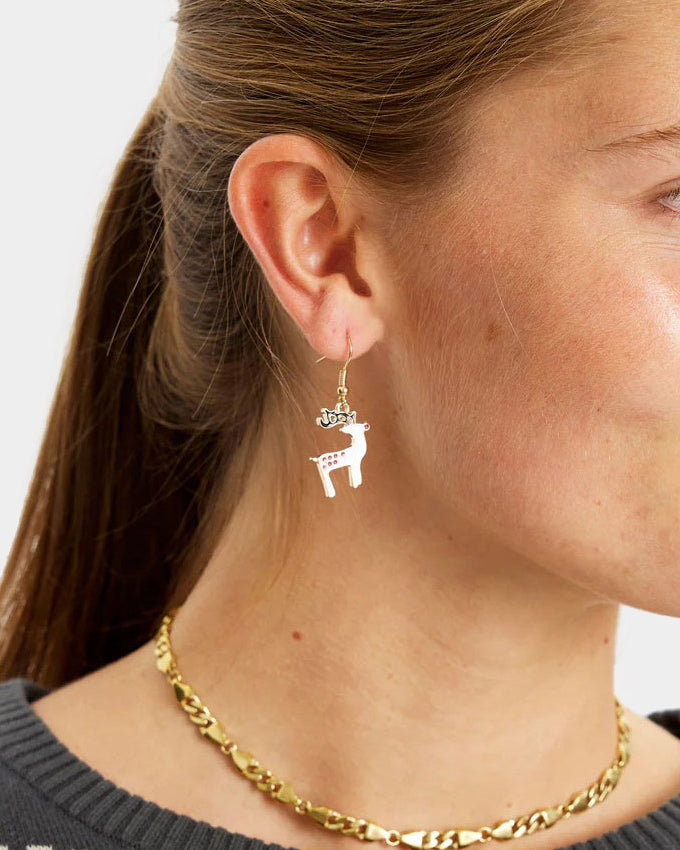 Reindeer Ugly Christmas Earrings