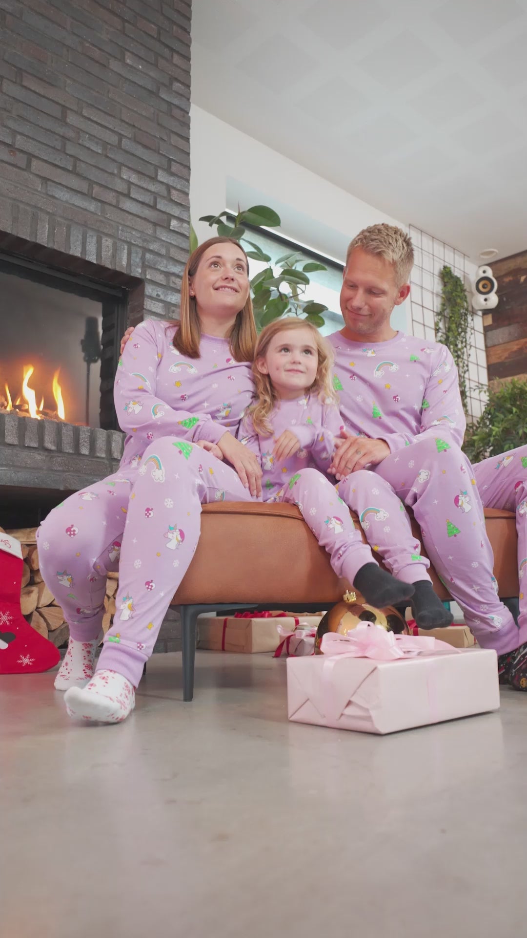 Mens womens Children Pink Ugly christmas pajama
