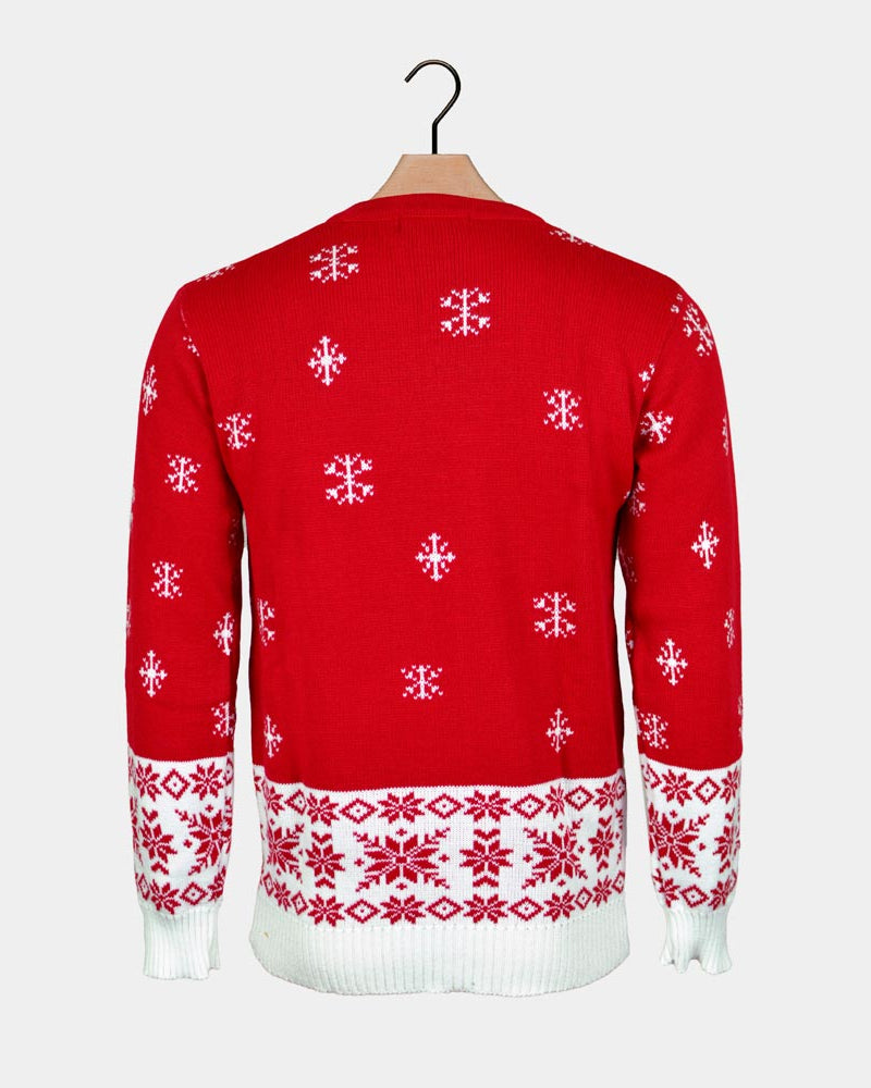 Reindeer Red Couple's Ugly Christmas Sweater