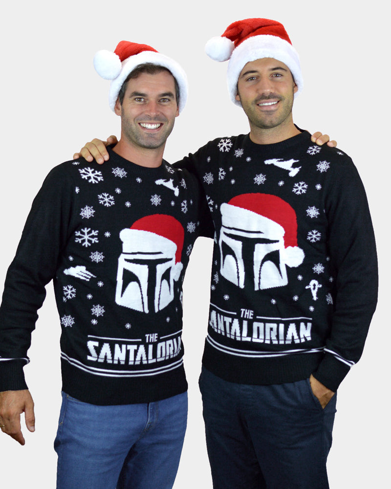 The Santalorian Men's Ugly Christmas Sweater couple