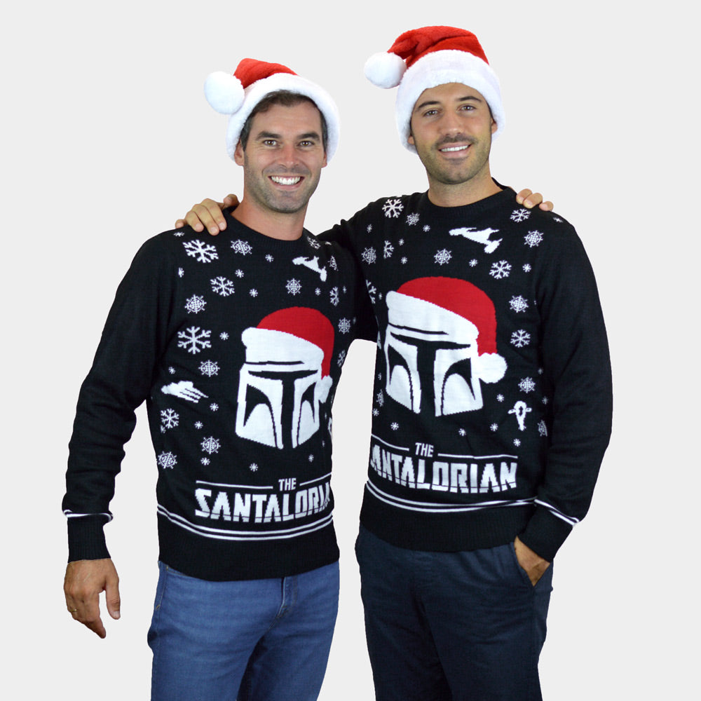 The Santalorian Men's Ugly Christmas Sweater couple