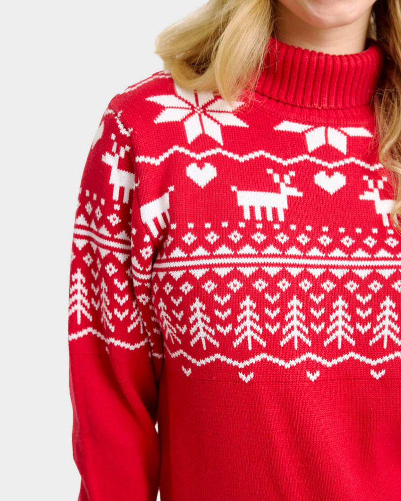 Turtleneck Organic Cotton Couples Ugly Christmas Sweater Greenlandish Classy