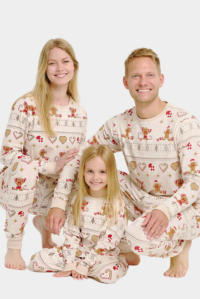 Ugly Beige Christmas Pyjama for Family Gingercookies