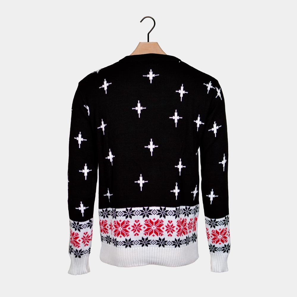 Santa Downloading Men's Ugly Christmas Sweater