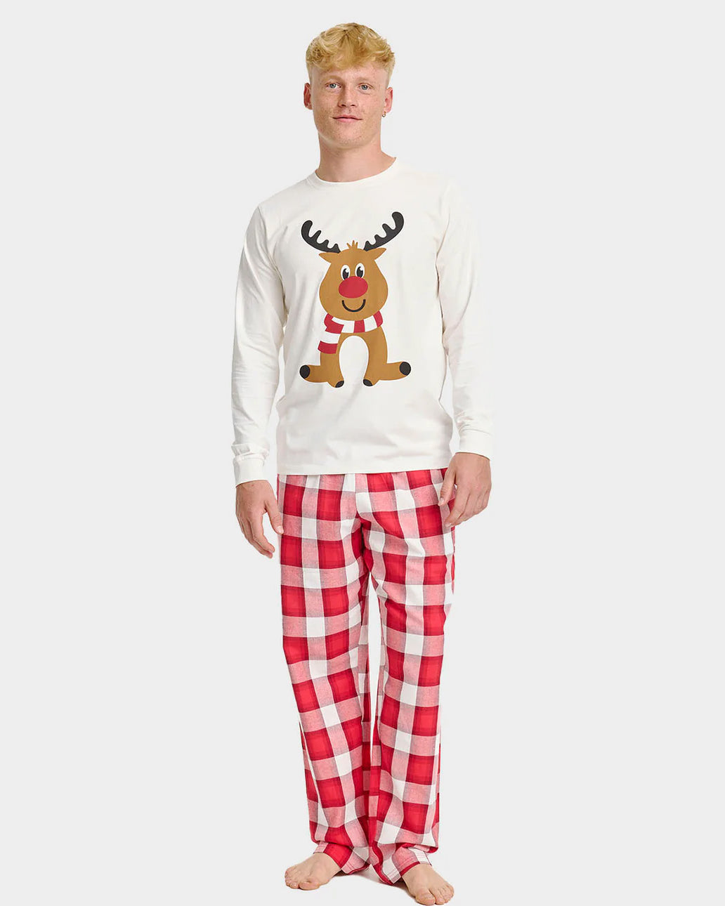 Ugly Christmas Pyjama for Men Cute Reindeer