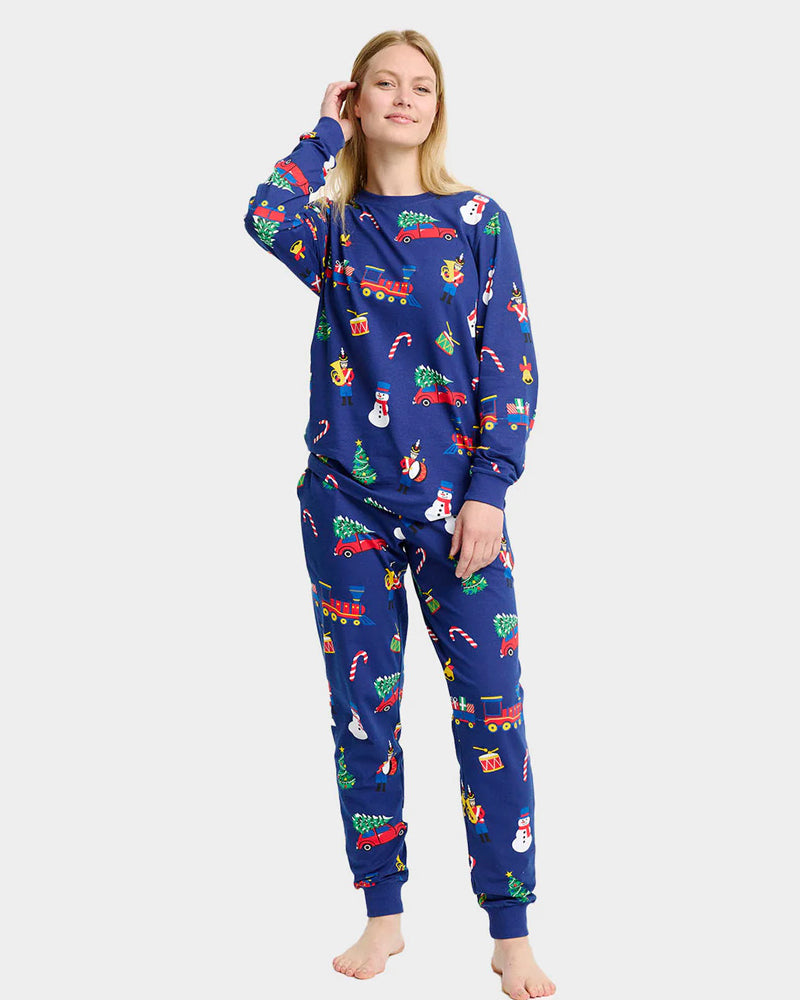 Ugly Christmas Pyjama for Women with Christmas Toys