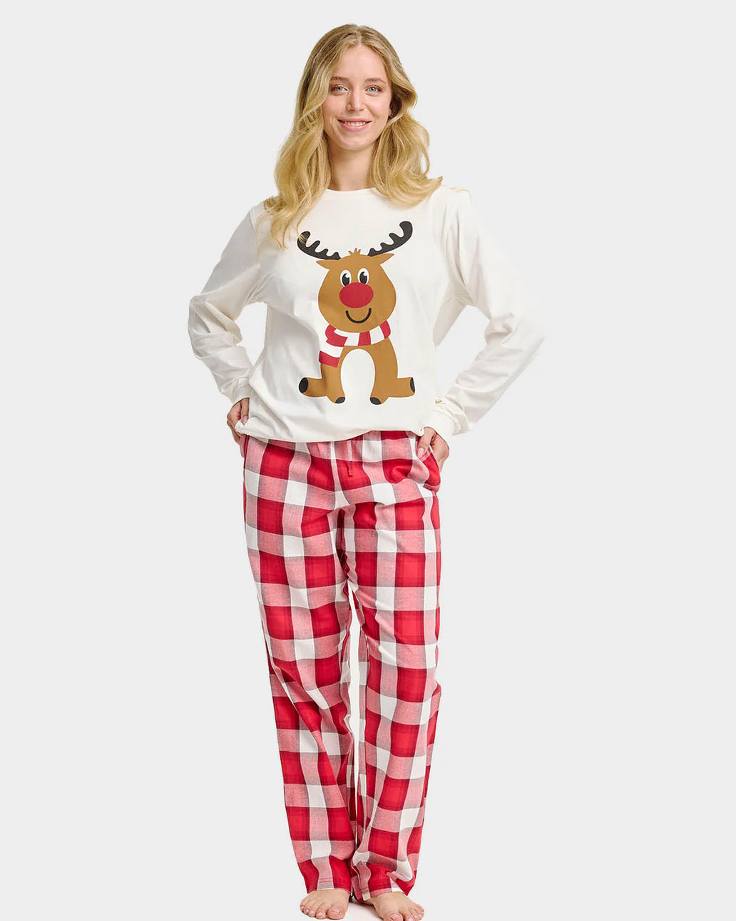 Ugly Christmas Pyjama Cute Reindeer Women and Men