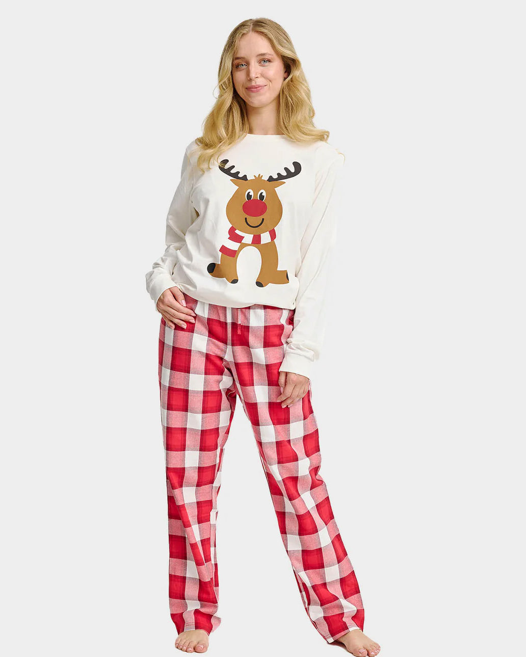Ugly Christmas Pyjama for Women Cute Reindeer