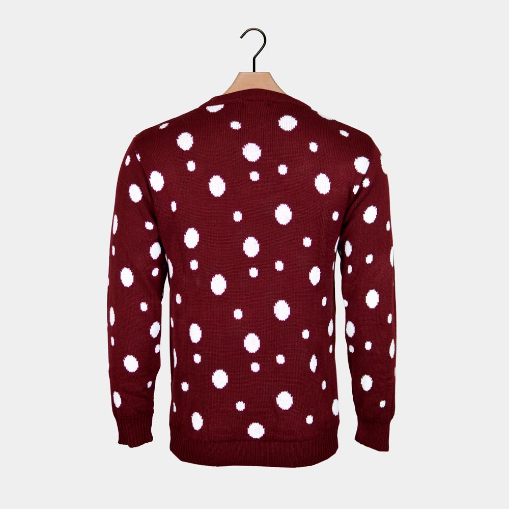 Superman Santa Couple's Ugly Christmas Sweater with Batman Rudolph