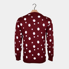 Superman Santa Men's Ugly Christmas Sweater with Batman Rudolph