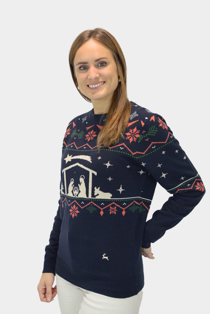 Ugly Christmas Sweater Womens Nativity