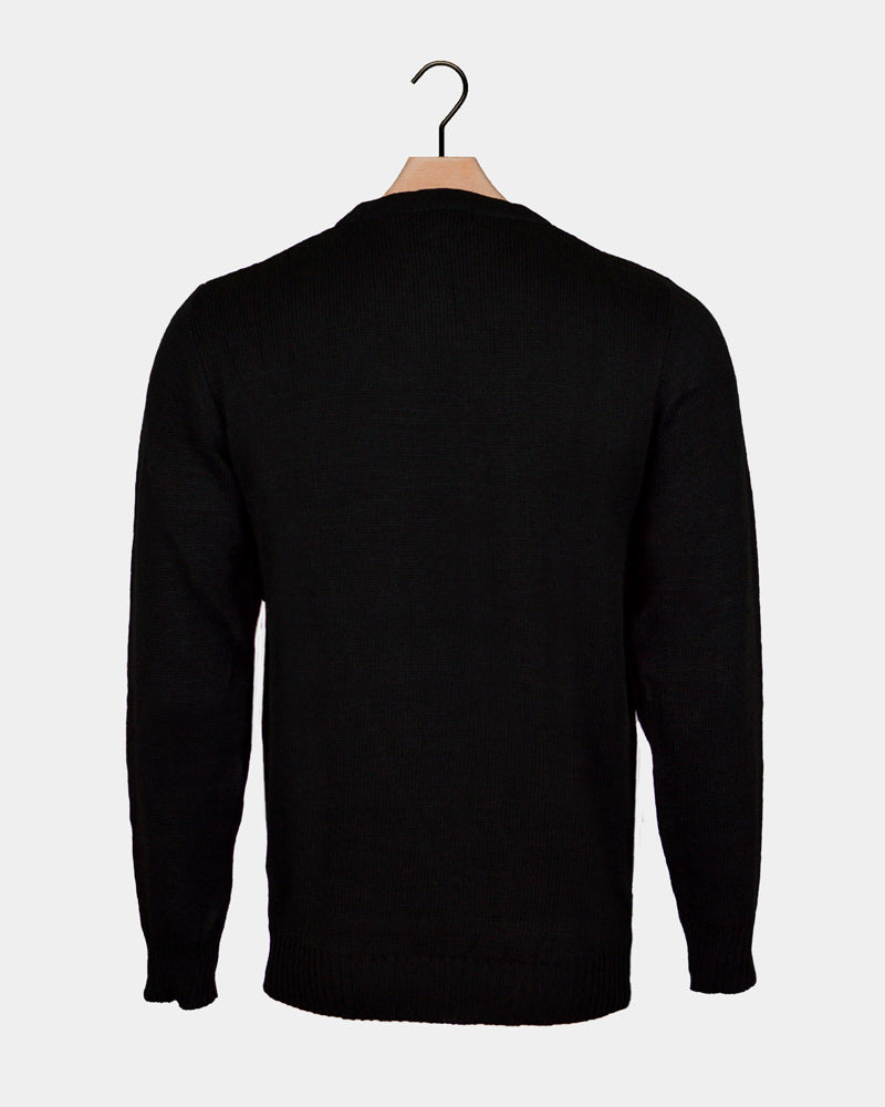 looking for a Job Couple's Ugly Christmas Sweater with Reindeer