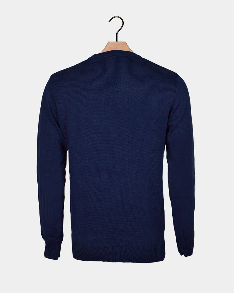 Snowman on Sledge Couple's Ugly Christmas Sweater