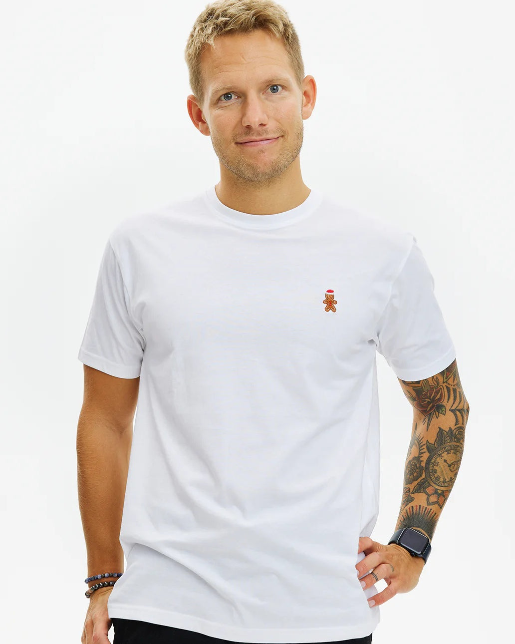White Mens Womens Ugly Christmas T-Shirt Gingercookie