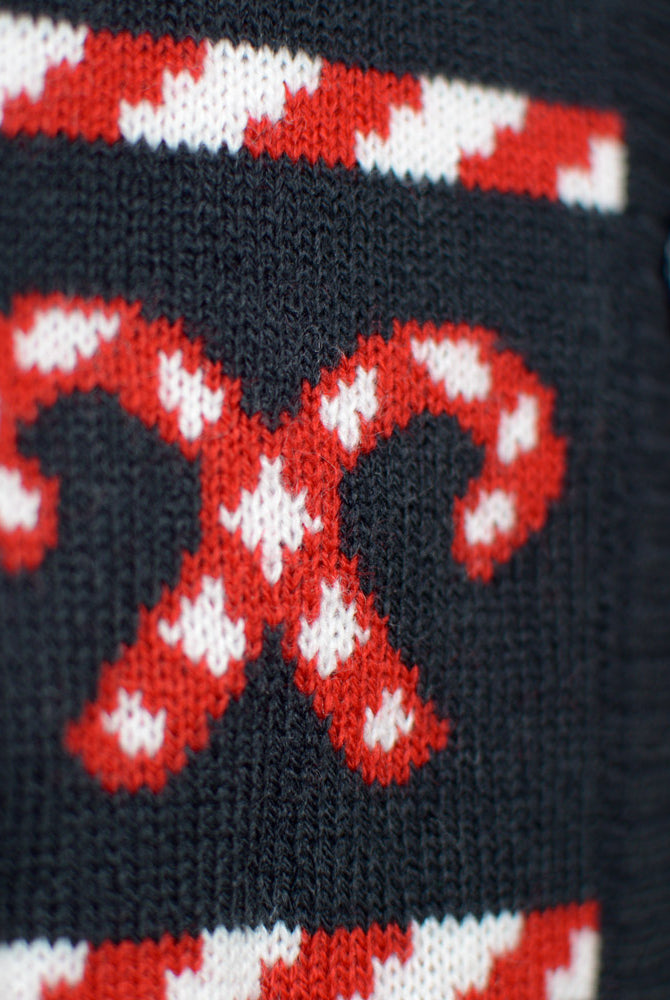 Womens Christmas Cardigan with Polar Stars Blue