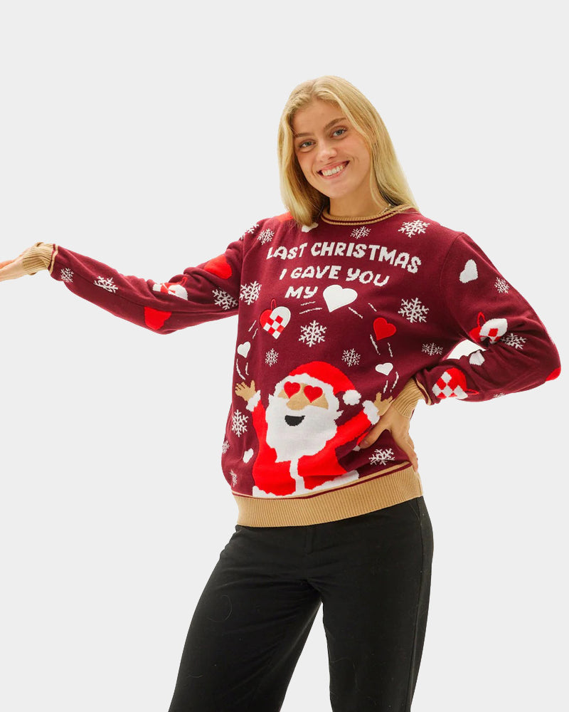 Last Christmas I gave you my Heart Couple's Ugly Christmas Sweater Womens