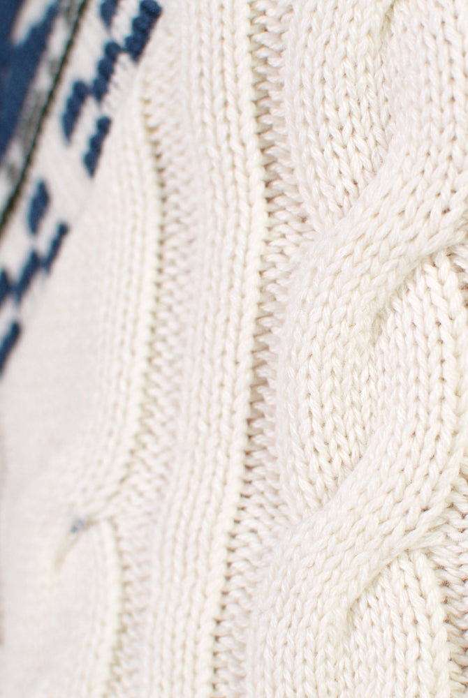 Womens Organic Cotton Cardigan Sweater Cottage